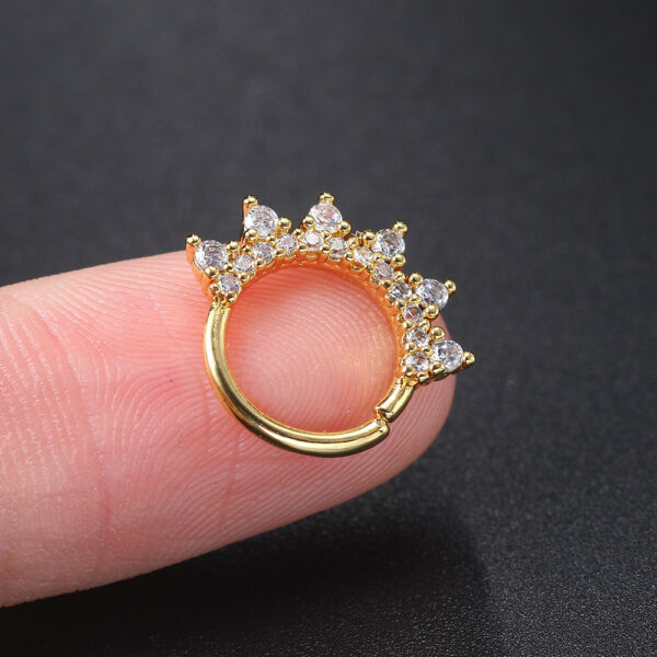 1PC Matching Dainty Piercing Ear Lobe Daith Earrings for Women Tragus Flat Stud Earing Fashion Jewelry - Image 5