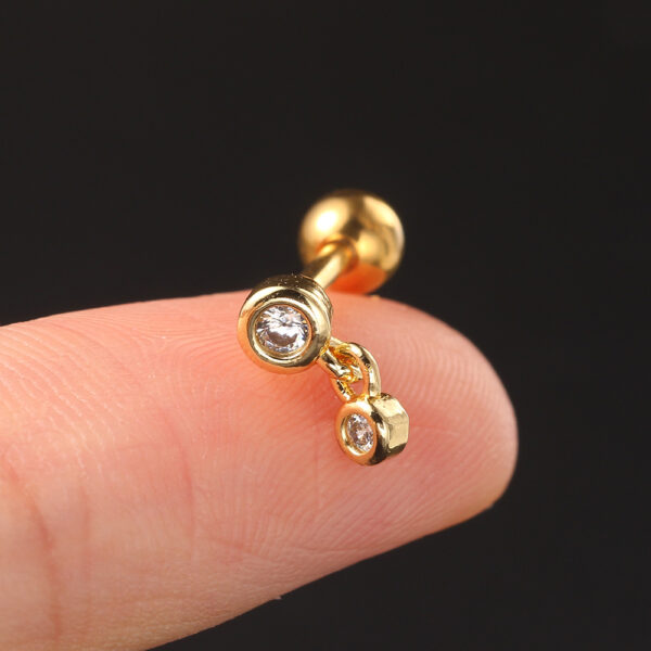 1PC Matching Dainty Piercing Ear Lobe Daith Earrings for Women Tragus Flat Stud Earing Fashion Jewelry - Image 6