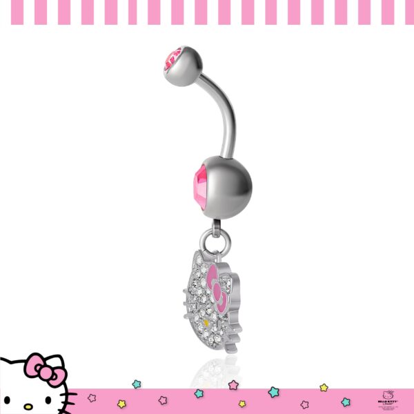 Hello Kitty Belly Button Ring 14g Stainless Steel Kawaii Belly Button Piercing Jewelry - Image 26