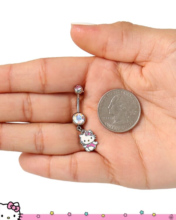 Hello Kitty Belly Button Ring 14g Stainless Steel Kawaii Belly Button Piercing Jewelry - Image 17